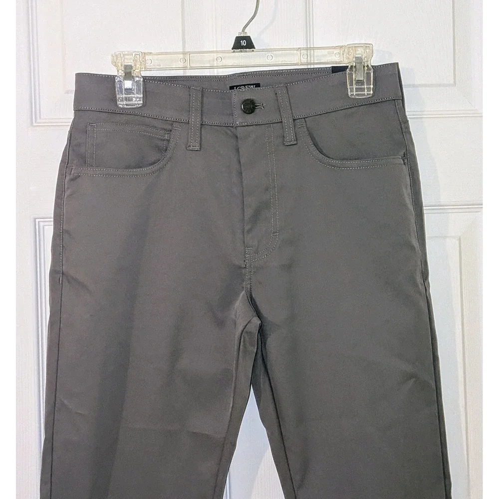 J. Crew Straight Fit Mens Pants 28x30 Gray Casual Chinos Trousers‎ NWT $98